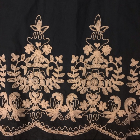 Sassybling Navy White Embroidered Tunic Dress, EUC, S - Picture 6 of 11